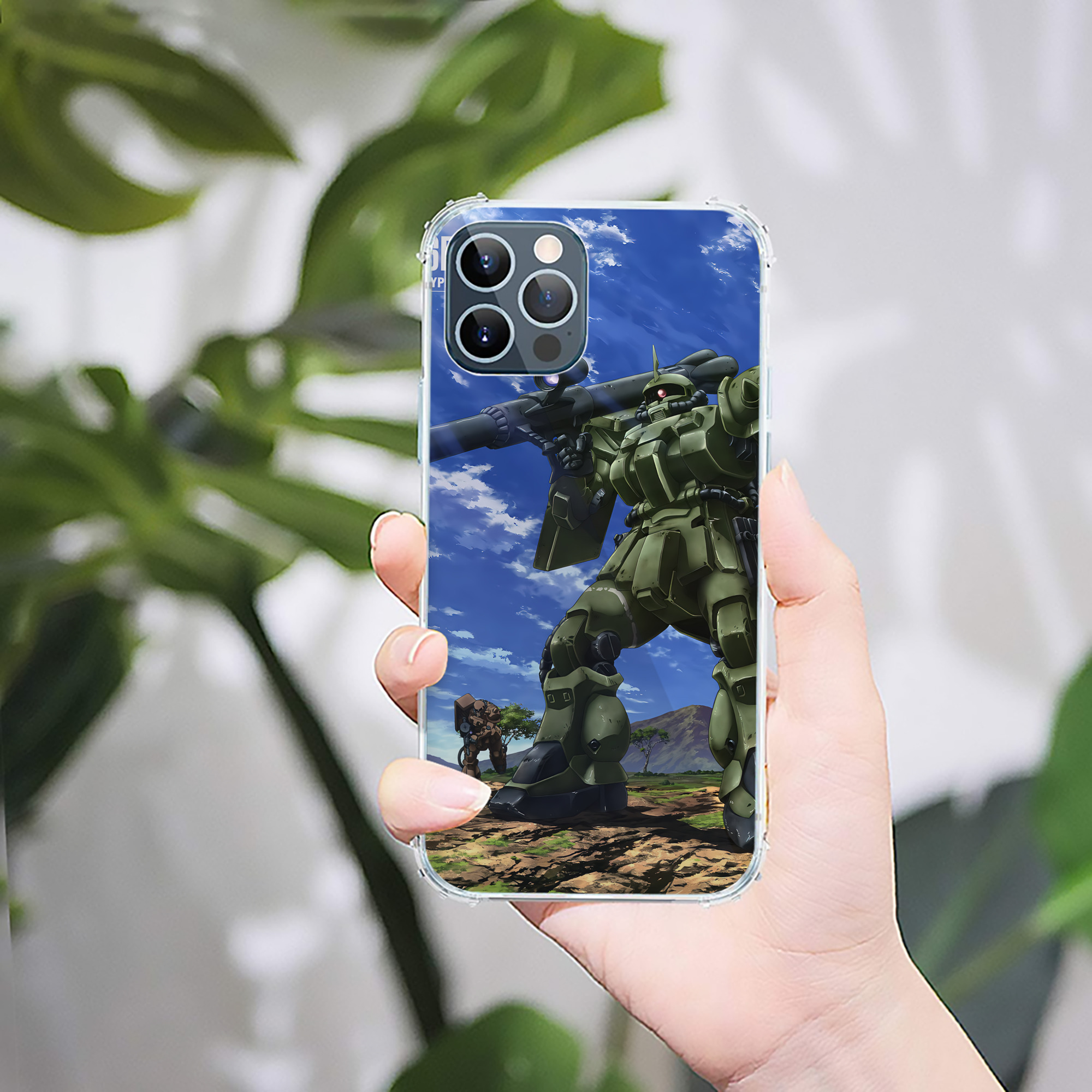 （画像用） 機動戦士ガンダム Mobile Suit Gundam 【iPhone 12シリーズ対応】透明スマホケース（クリアソフトケース）